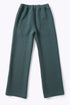 Straight leg pants with elastic on the back